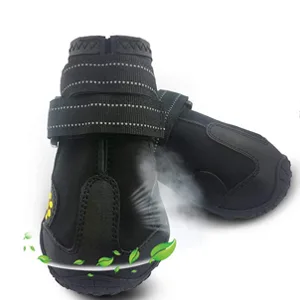 Dog Boots 4 Pack Waterproof Dog Shoes with Reflective Adjustable Straps for Small Medium Dogs (A 1) A 1 - shoes