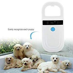 Chip reader microchip scanner rfid 134.2khz pet id pet scanner with 0.91 inch high brightness oled display for animal tracking - lector de identificación