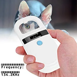 Chip reader microchip scanner rfid 134.2khz pet id pet scanner with 0.91 inch high brightness oled display for animal tracking - lector de microchip