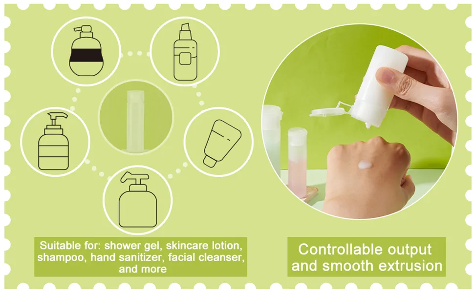 Benecreate 10 Pack 30 ml 1oz Small plastic cap test bottle empty refillable travel bottles for cosmetic make-up toilet items 30ml/1oz - product information 4