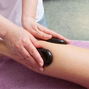 Oksano Massage Stones 16 Pack Large Hot Warm Hot Stone Massage Set Basalt Stone Ideal for Spas Massage Therapy Relaxation - Massagesteine