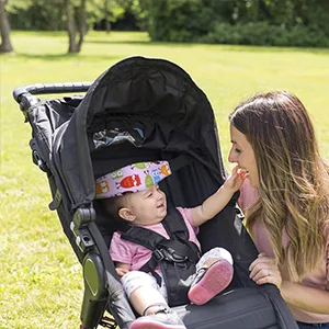 URAQT 2 Pcs Adjustable Playpens Sleep Positioner Stroller Pram Child Seat Fastening Strap Head Holder #2pcs - product information 4