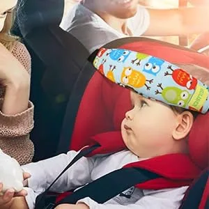 URAQT 2 Pcs Adjustable Playpens Sleep Positioner Stroller Pram Child Seat Fastening Strap Head Holder #2pcs - product information 5