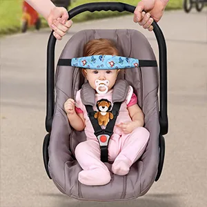 URAQT 2 Pcs Adjustable Playpens Sleep Positioner Stroller Pram Child Seat Fastening Strap Head Holder #2pcs - product information 6