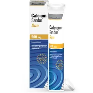 Calcium-Sandoz Sun effervescent tablets 20 pcs: The original to protect the skin from oxidative stress in summer - Calcium-Sandoz Sun