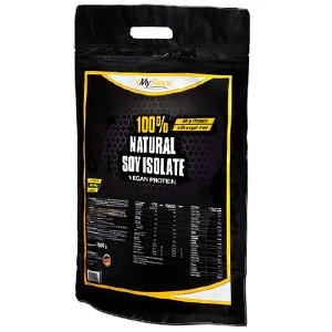 My Supps 2kg whey protein powder isolates 100% natural & super soluble-isolate protein powder lactose-free with BCAA's & EAA's-protein insolate made in germany (1 Pack) - Soy Isolat