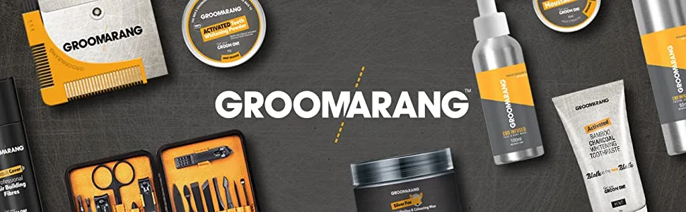Groomarang bar scooters for men 0.5 mm dermar roller for beard growth with 540 titanium needles suitable for face and scalp including storage case - Groomarng Header