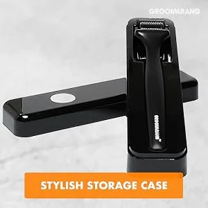 Groomarang bar scooters for men 0.5 mm dermar roller for beard growth with 540 titanium needles suitable for face and scalp including storage case - product information 6