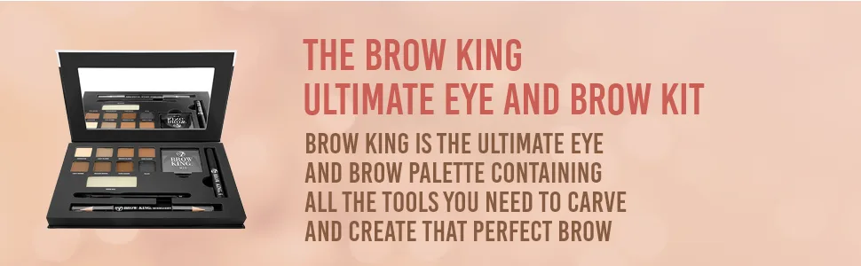 W7 Brow King Ultimate Eyebrow Kit - Shape, Define & Groom Palette - Professional Makeup Set - product information 2
