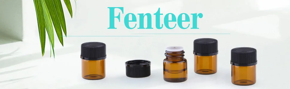 Fenteer 100 Mini Small Empty Glass Bottles Brown Glass Bottle Essential Oil Bottles with Roller Ball 2 ml - product information 1