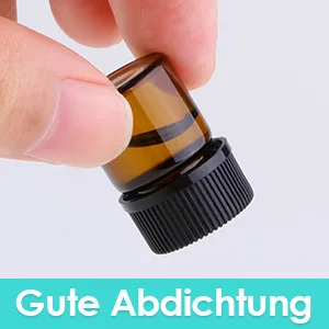 Fenteer 100 Mini Small Empty Glass Bottles Brown Glass Bottle Essential Oil Bottles with Roller Ball 2 ml - product information 5