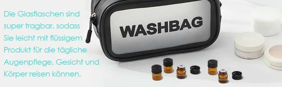 Fenteer 100 Mini Small Empty Glass Bottles Brown Glass Bottle Essential Oil Bottles with Roller Ball 2 ml - product information 7