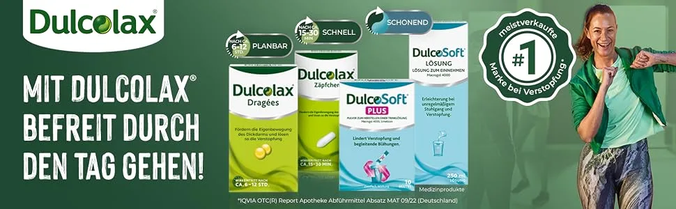 Dulcolax Suppositories - Fast and predictable relief for constipation - 30 pcs. 10 pieces (pack of 3) - Dulcolax Zäpfchen, abführmittel schnell wirkend stark, verstopfung abführzäpfchen, digestic