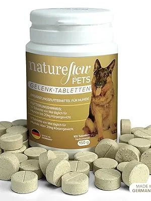 Journey tablets Dogs - Test very good made in Germany with green lip shell MSM and devil claw - no capsules high acceptance joint tablets dog - 100 pieces 100 pieces (1 Pack) - Natureflow Hundegelenktabletten