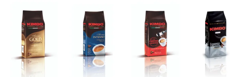 Kimbo whole coffee beans set with 2 x Espresso Classico - two 1kg bags Classico 1 piece (pack of 2) - Kimbo