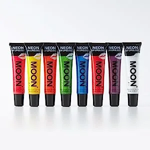 Moon Glow neon UV lipstick perfumed and glows bright under UV! (Red Strawberry 15 ml (1 pack)) - product information 6