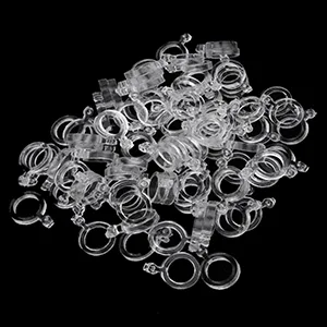 Baoblaze 100pcs Rubber Bait Bands Transparent Stretch Pellet Bands Fishing Accessories Clear M - Köderbänder