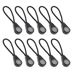 VGOL 10PCS Zipper Pulls Glow in the Dark Anti-Blust Ultra Bright Green Marker Replacement Ziper extension ZIP slide for coats Jacken Backpacks Key Send - B09QHTDZK4