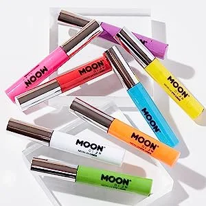 Moon Glow neon UV eyeliner glows brightly under UV lighting! (Orange 10 ml (pack of 5)) - product information 4