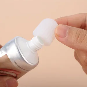 UDQYQ Toothpaste Dispenser for Kids & Adults - Toothpaste Pump Dispenser Topper Funny, Self Closing Toothpaste Cap for Kids, No Waste Cap No Mess Toothpaste Dispenser, Toothpaste Saver. (4) - USE-2