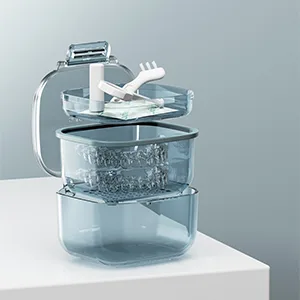 Prosthesenbox retainer box prosthesis bath box cup with a filter basket prosthesis rack storage container for travel cleaning sensitive retainer cleaning box tooth protection box (apricot) - product information 2