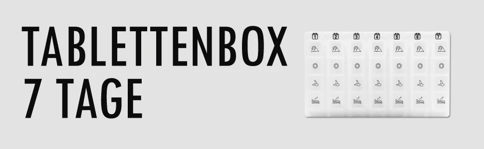 Pepe - Tablet Box 7 days 4 compartments tablet box weekly dispenser weekly pill box medication box storage medication doser weekdays tablet box stainless steel. - Tablettenbox 7 Tage 4 FächeR Wochendispenser Wöchentlicher Pillendose Medikamentenbox Aufbewahrung