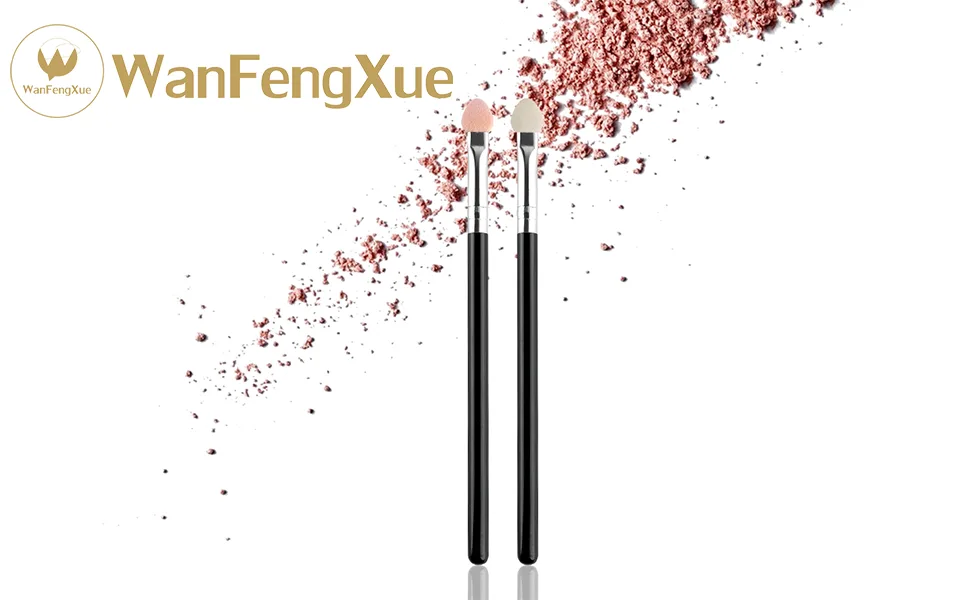 WanFengXue 10pcs Reusable Portable Long Handle Sponge Oval Eyeshadow Brush - Hauptproduktbild