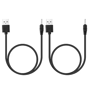 Pack of 2 charging cables for electric shavers USB compatible with Braun MGK3335/ MGK 3010/ MGK 3020/ MGK 3021/ MGK 3025 USB charging cable - B0CHVXQRDP