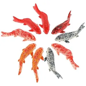 Artificial Floating Fish Decoration Terrarium Landscaping Craft Floating Model Aquarium Fishes 5pcs - fisch modell