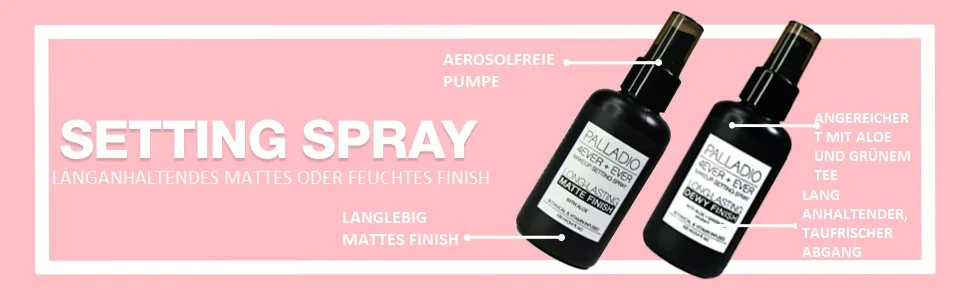 Palladio 4 ever and ever make-up setting spray long-lasting hardens and secures make-up for the whole day (matt finish) 100 ml matte finish - product information 5