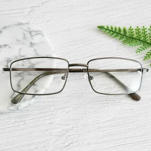 Eyekepper 3-Pack Reader Rectangular Spring Temple Large Metal Reading Glasses Men Black +2.50 - Lesebrille mit klarem Rahmen für Männer