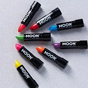 Moon Glow Neon UV Glitzer lipstick bright neon-colored lipstick shines under UV radiation (green 5 pieces (1 piece)) green 5 pieces (1 Pack) - product information 6