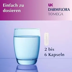 UK Darmflora 10 Mega Capsules vegan - High-dose Lactobacillus Bifidus cultures + Inulin Synergy 1 & Vitamin C 120 pieces (1 pack) - product information 6