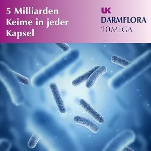 UK Darmflora 10 Mega Capsules vegan - High-dose Lactobacillus Bifidus cultures + Inulin Synergy 1 & Vitamin C 120 pieces (1 pack) - product information 7