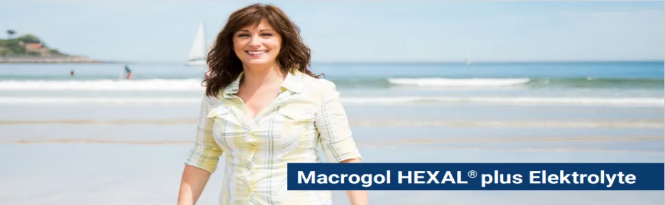Macrogol Hexal Plus electrolyte |100 (2x50) bag |Effective help with chronic constipationSets the intestine gently and effectively in motion - Macrogol