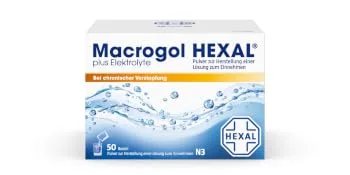 Macrogol Hexal Plus electrolyte |100 (2x50) bag |Effective help with chronic constipationSets the intestine gently and effectively in motion - Macrogol hexal plus 50