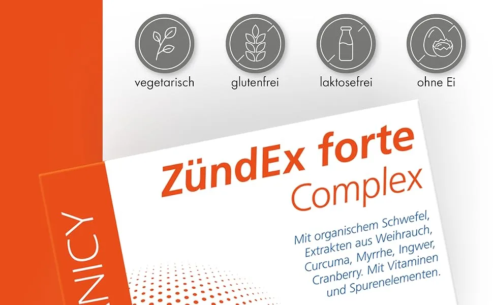 BOTANICY ZUNGEX FORTE COMPLEX 3 SPALL - Optimsm high dose extract from Boswellia Serrata Inline curcuma myrrh ginger & cranberry - plus vitamins & trace elements - 180 msm capsules 60 pieces (3 -pack) - Zündex