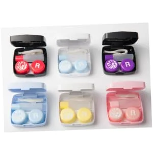 Gatuida 1 set contact lens container eye contact case matches in a bottle of lens container lentil holder invisible container bracket storage box - product information 2
