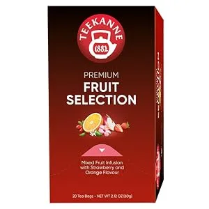 Teekanne Premium Fruit Selection pack of 5 (5 x 20 tea bags) 5 x 60 g - fruit, selection, früchte, auslese, teekanne, premium,