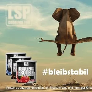 LSP Double Plex Protein Chocolate 1 pack (1 x 750 g) Chocolate - elefant