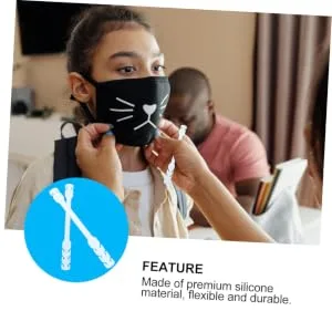 Gatuida 5 pcs rope adjuster ear strap holder headband earring mask the ear rope buckle makes mask strap buckle tightener straps. - product information 6