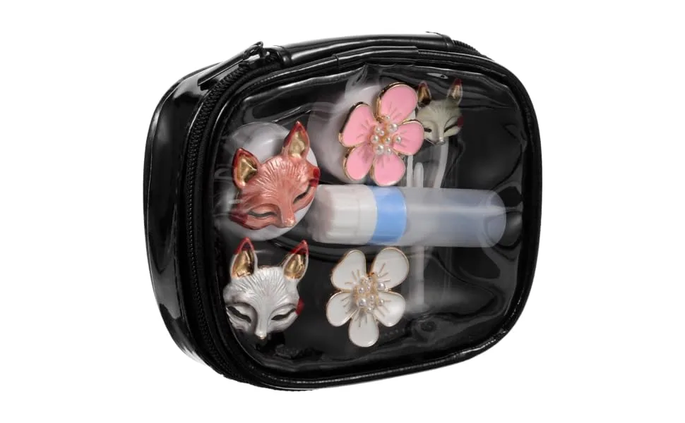 Gatuida 1 set contact lens container Storage box for tools for removing contacts Decorative contact lens box contact case Miss Blitz Plastic - product information 5