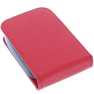 foto-kontor Case compatible with Abbott Freestyle Libre 2 Case Flip Style red Protective Case Flip Red - Schutzhülle