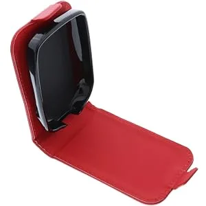 foto-kontor Case compatible with Abbott Freestyle Libre 2 Case Flip Style red Protective Case Flip Red - Schutzhülle