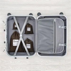 VORCOOL 4pcs Drawstring Bags Waterproof Nylon Storage Bag Size XS/S/M/L (Coffee) - 4 tück Kordelzugbeutel wasserdichte Nylon Aufbewahrungstasche Größe