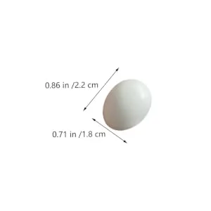 10Pcs Plastic Eggs Simulated Bird Eggs Parrot Cockatiel Eggs Bird Supplies for Racing Pigeons - product information 2