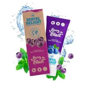 Dental Delight toothpaste - vegan toothpaste with taste - gum structure - tooth mousse - tooth paste (pineapple coconut 75 ml (4 Pack)) pineapple coconut 75 ml (1 Pack) - Dental Delight Berry Blast
