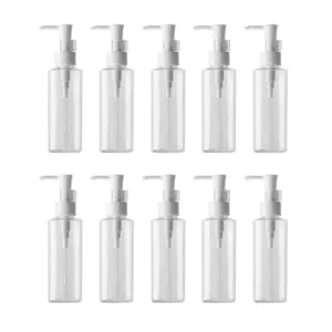Lurrose empty pumping 200 ml for make-up liquid lotion pump dispenser cleaning oil donor bottles for home travel 10 pieces - product information 3
