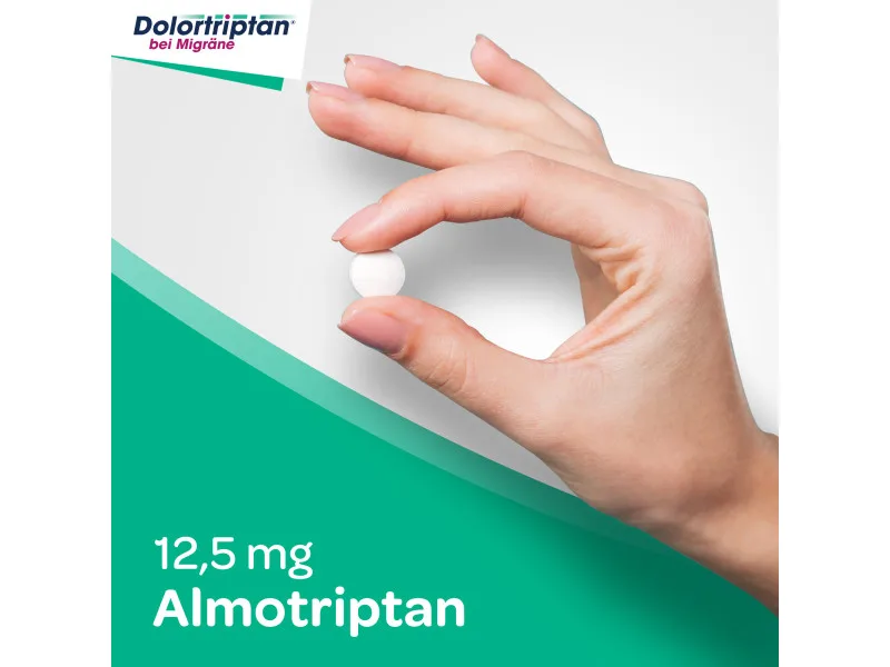 Dolortriptan - for migraine attacks with or without aura with almotriptan 2 tablets - Dolortriptan