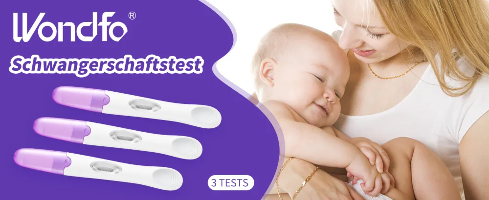 Wondfo Pregnancy Test 25mIU/ml Pack of 3 Early Pregnancy Test Fast HCG Detection at Home Optimal Sensitive - product information 1
